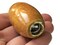40mm Brown Tube Bead Vintage Macrame Bead Ceramic Large Hole Bead bD2